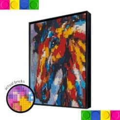 Colorful Horse Head 2 2x2 Boards