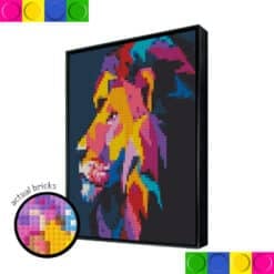 Colorful Lion Head 2x2 Boards