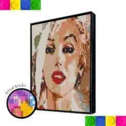 Marilyn Monroe Face white background 2x2 Boards