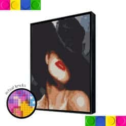 Girl with Black Hat 3x4 Boards